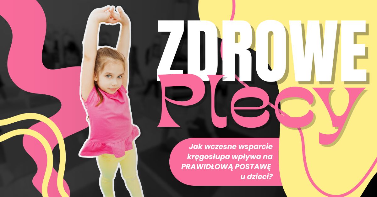 Dziewczynka wyciągająca ramiona do góry, tytuł artykułu z prawej strony.